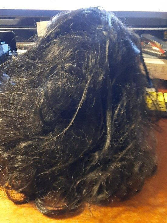 NEW ! Long Hair 27 inch Curly Wig Black